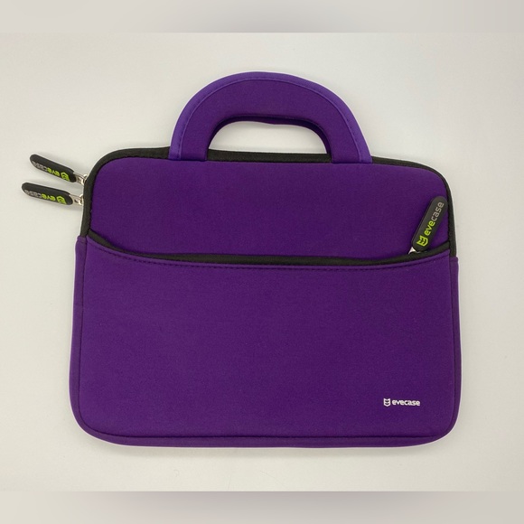 Evacase Purple Zippered 7-8” Tablet Sleeve Case Cover - Picture 1 of 8